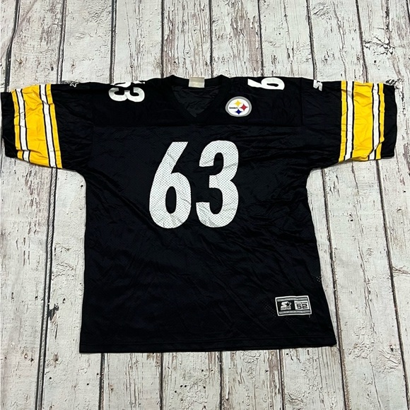 Vintage 90s Dermontti Dawson Pittsburgh Steelers Starter NFL Football Jersey - Picture 6 of 8
